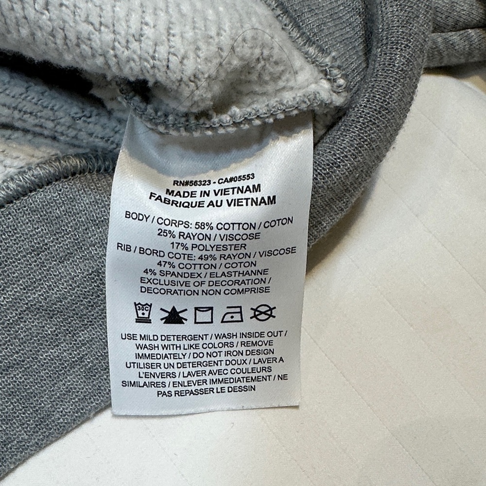 [WOMEN] Nike Air Grey Crop Top Hoodie with Logo | Zipper Back Sweatshirt S - Picture 6 of 11